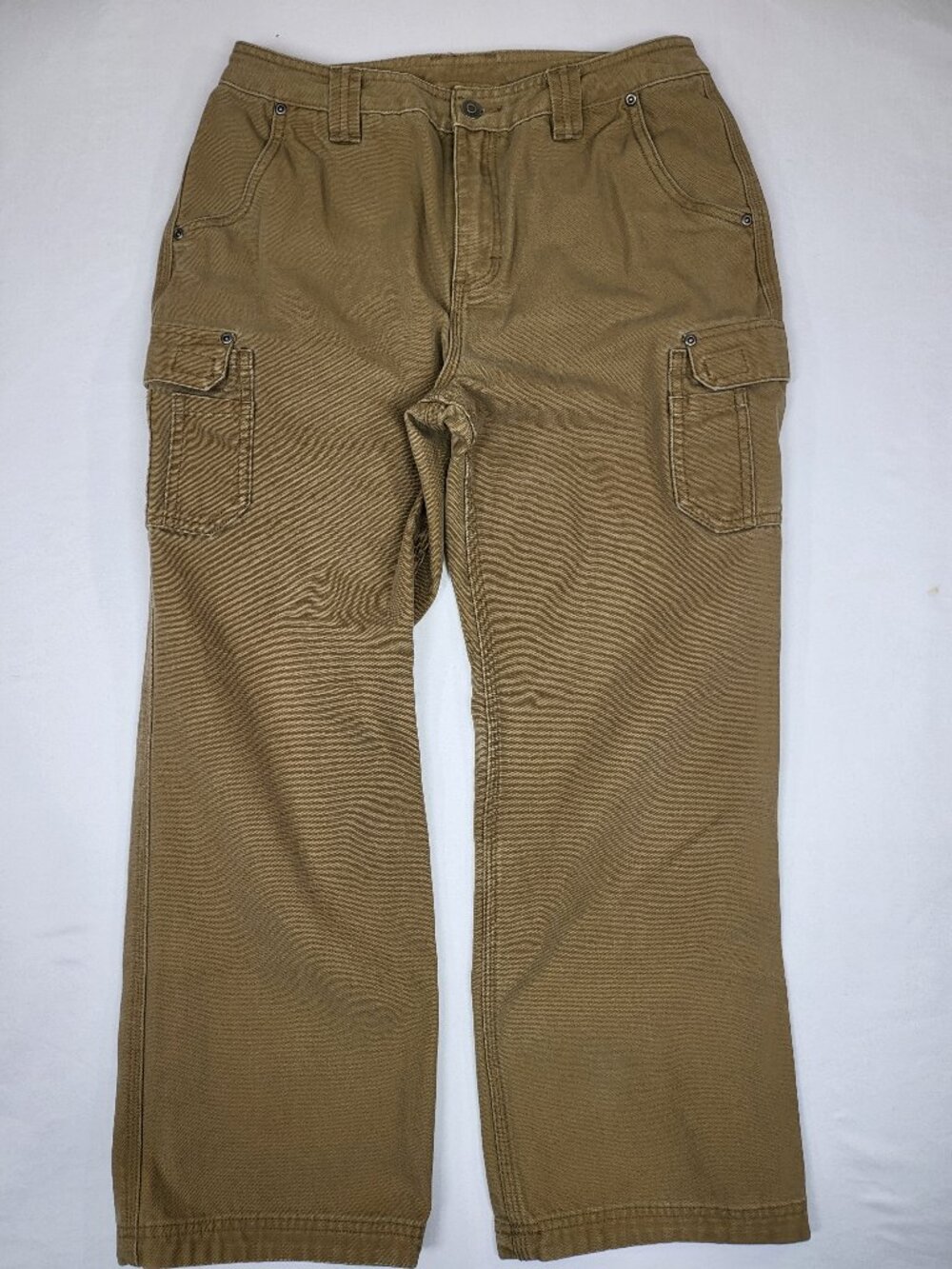 Duluth Trading Co Womens 10x29 Tan Heavyweight Canvas Cargo Pants Workwear